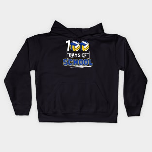 100 days of school - Volleyball Kids Hoodie